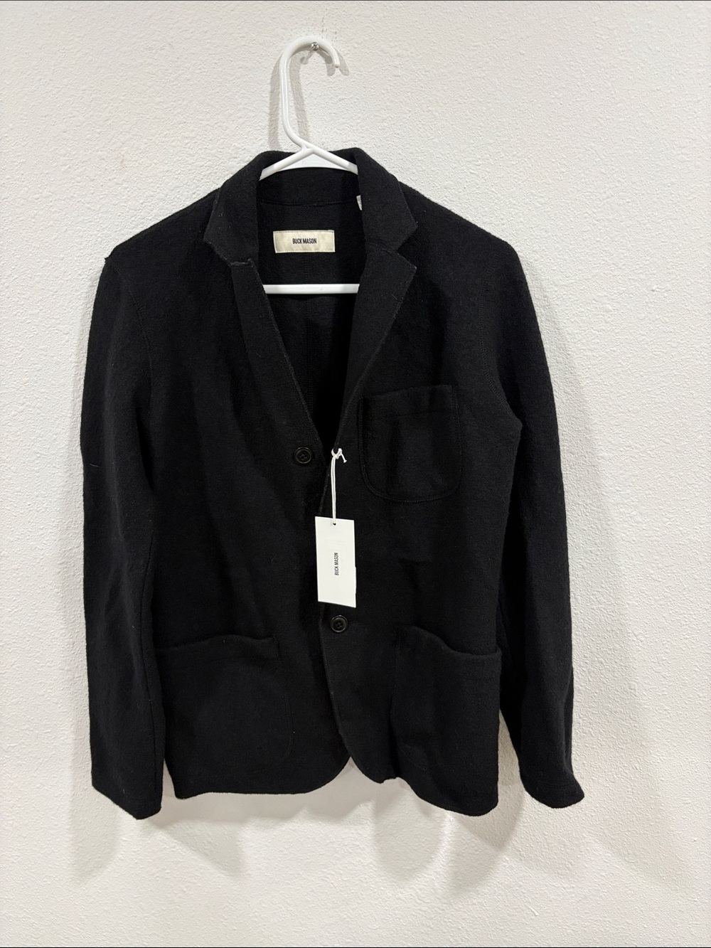Buck Mason Women’s XS Black Felted Wool Chore Coat $268